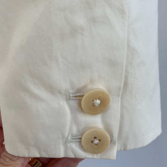 Bottega Veneta Off White Blazer Jacket in FLAWED Condition 44 8 - Picture 6 of 16